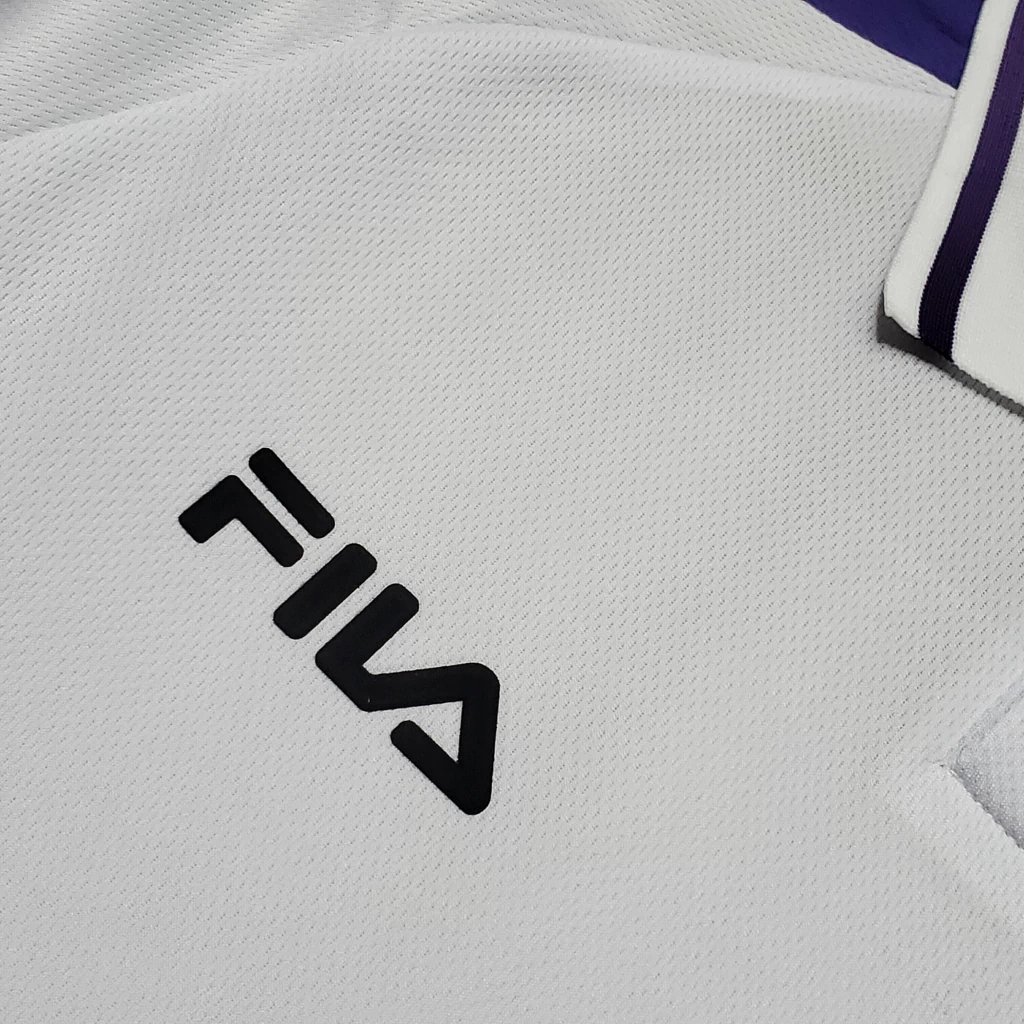 Camisa Fiorentina Away 1998/99 - Retrô Fila Masculino - Branco e roxo