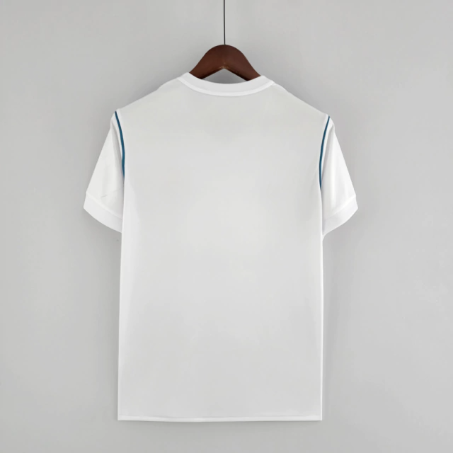 Camisa Real Madrid Home 2017/18 - Retrô Adidas Masculina - Branca