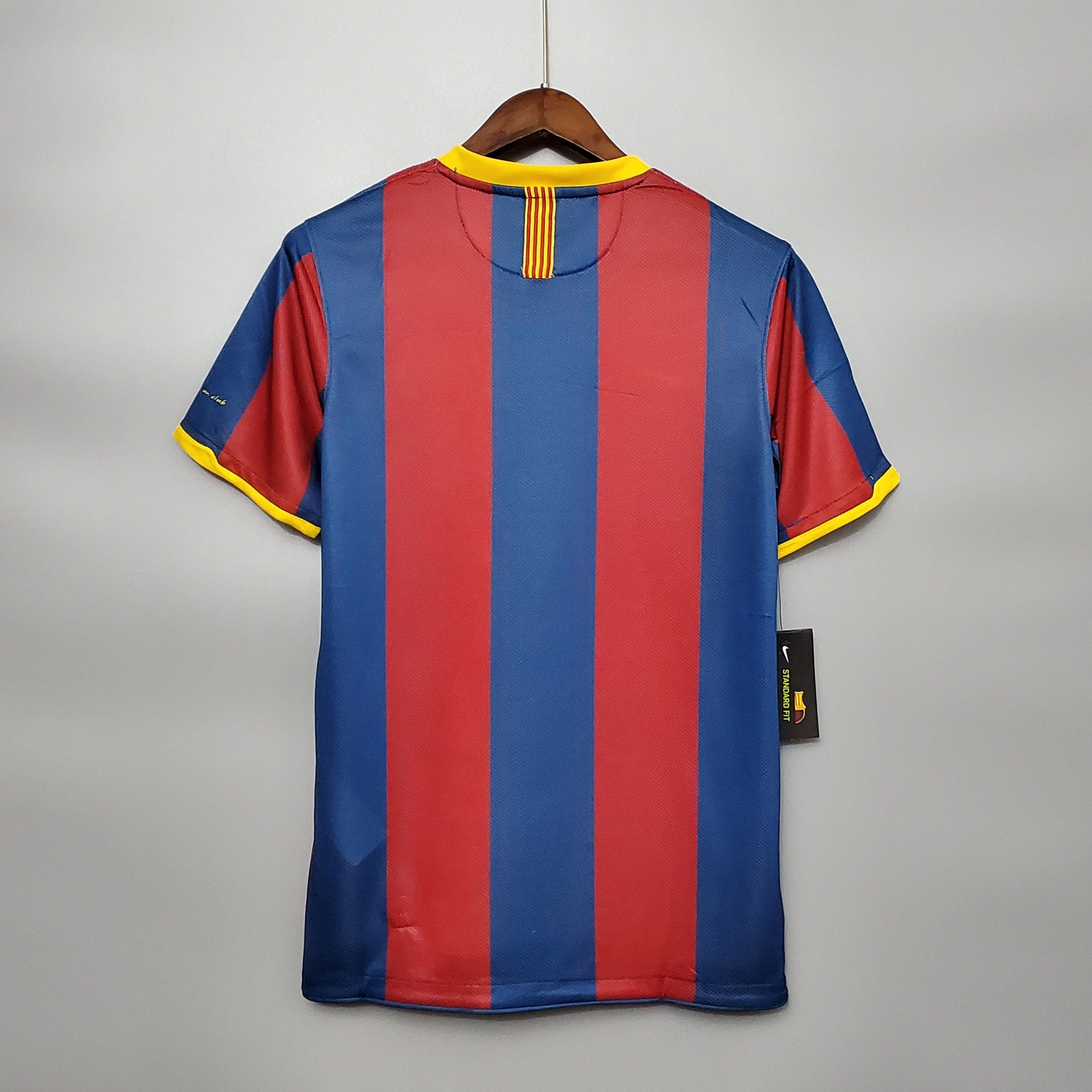 Camisa Barcelona Home 2010/11 - Retrô Nike Masculino - Vermelho e Azul