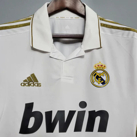 Camisa Real Madrid Home 2011/12 Manga Longa - Retrô Adidas Masculina - Branca
