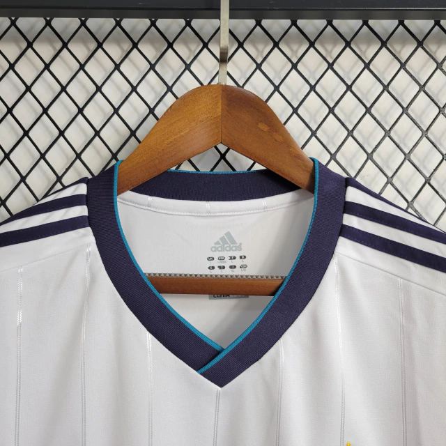 Camisa Real Madrid Home 2012/13 Manga Longa - Retrô Adidas Masculina - Branca
