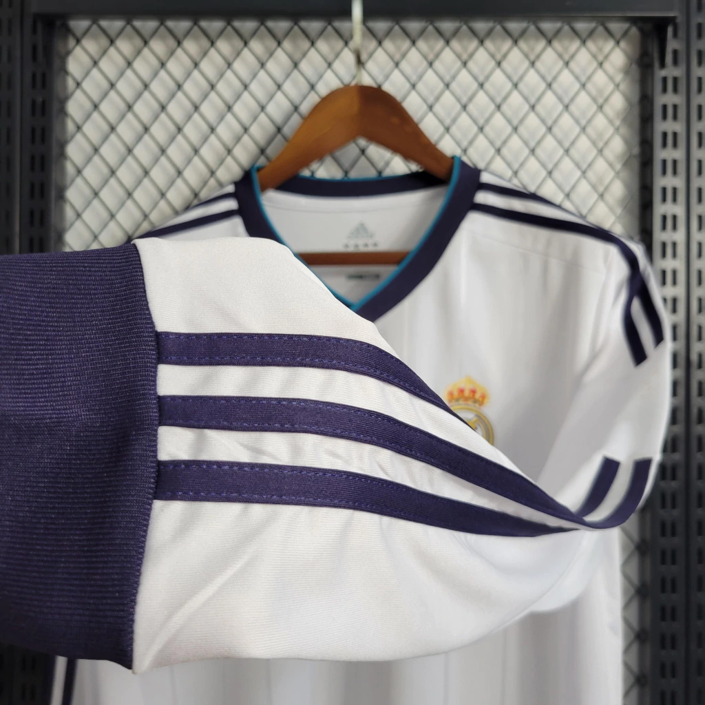 Camisa Real Madrid Home 2012/13 Manga Longa - Retrô Adidas Masculina - Branca