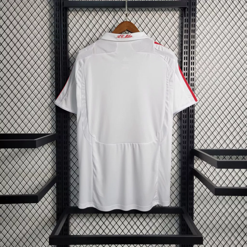 Camisa AC Milan Away 2007/08 - Retrô Adidas Masculino - Branco