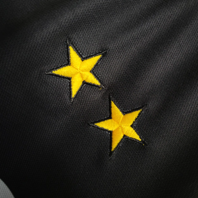 Camisa Juventus Third 1995/97 - Retrô Kappa Masculino - Preto e Amarelo