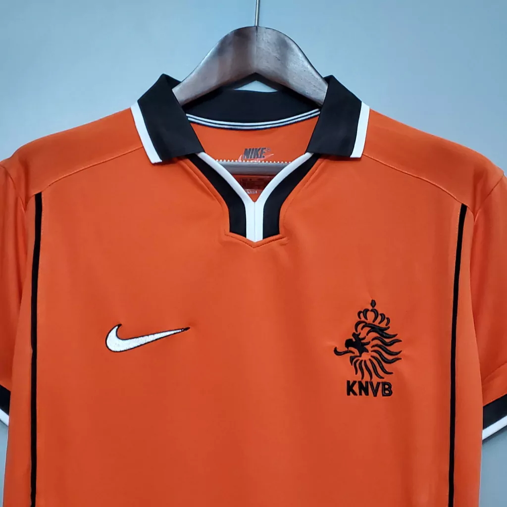 Camisa Holanda Home 1998 - Retrô Nike Masculino - Laranja
