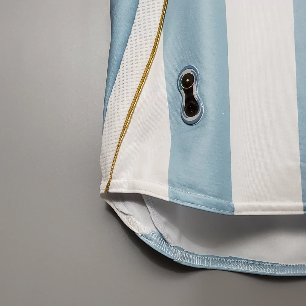 Camisa Argentina Home 2006 - Retrô Adidas Masculino - Azul e Branco