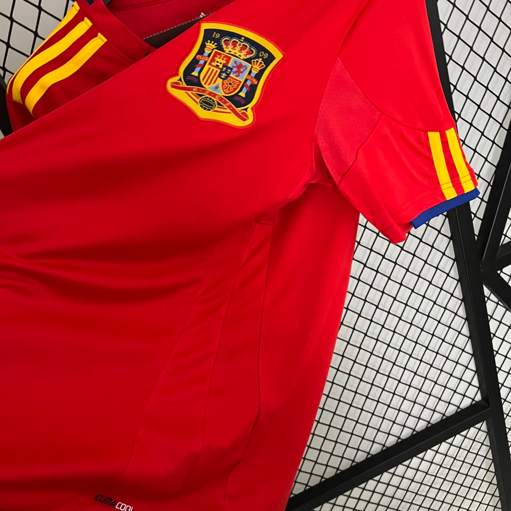 Camisa Espanha Home 2010 - Retrô Adidas Masculino - Vermelho
