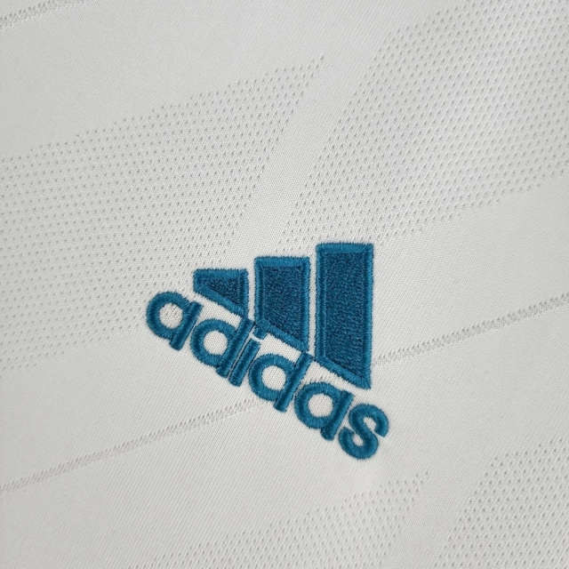 Camisa Real Madrid Home 2017/18 - Retrô Adidas Masculina - Branca
