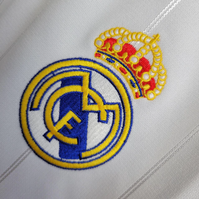 Camisa Real Madrid Home 2012/13 Manga Longa - Retrô Adidas Masculina - Branca