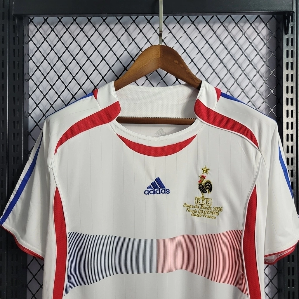 Camisa França Away 2006 - Retrô Adidas Masculino - Branco