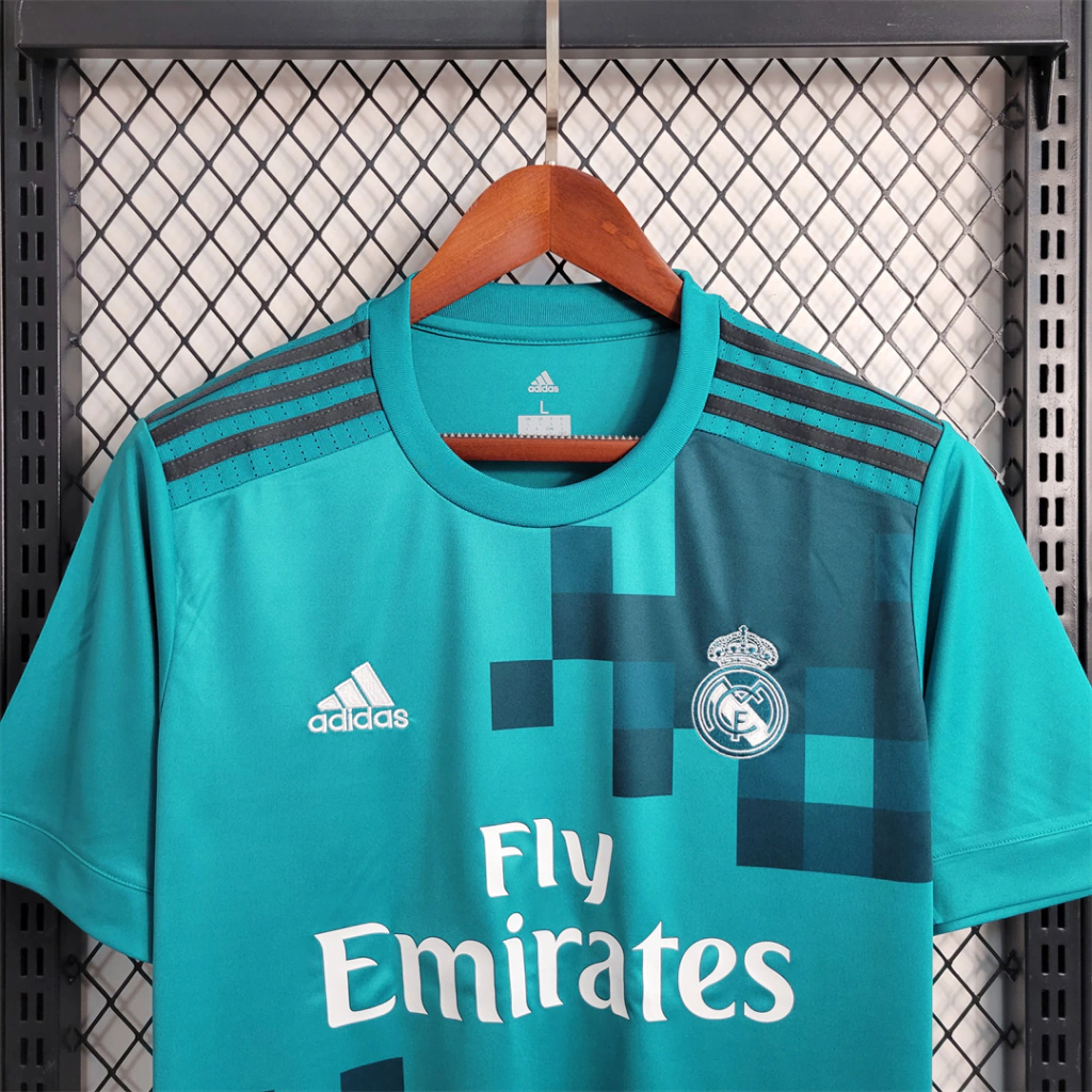 Camisa Real Madrid Third 2017/18 - Retrô Adidas Masculina - Azul