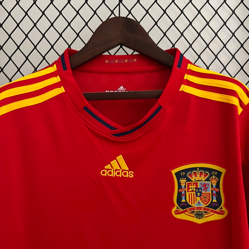 Camisa Espanha Home 2010 - Retrô Adidas Masculino - Vermelho
