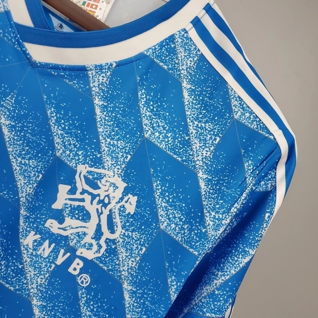 Camisa Holanda Away 1988 - Retrô Adidas Masculino - Azul