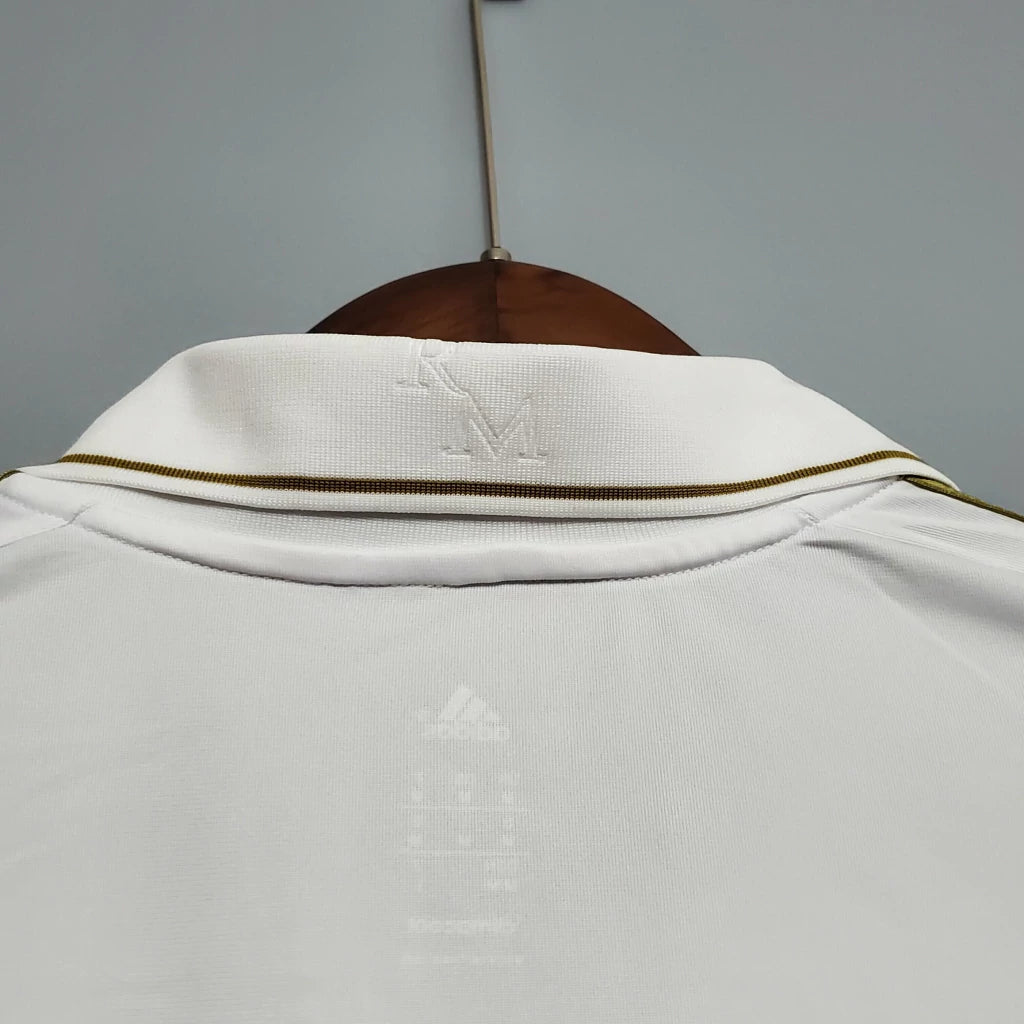 Camisa Real Madrid Home 2011/12 Manga Longa - Retrô Adidas Masculina - Branca