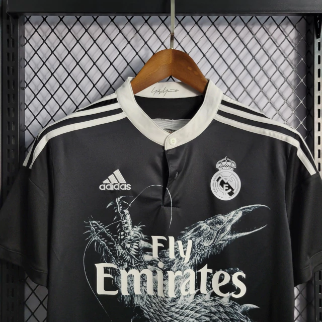 Camisa Real Madrid Third 2014/15 - Retrô Adidas Masculina - Preta
