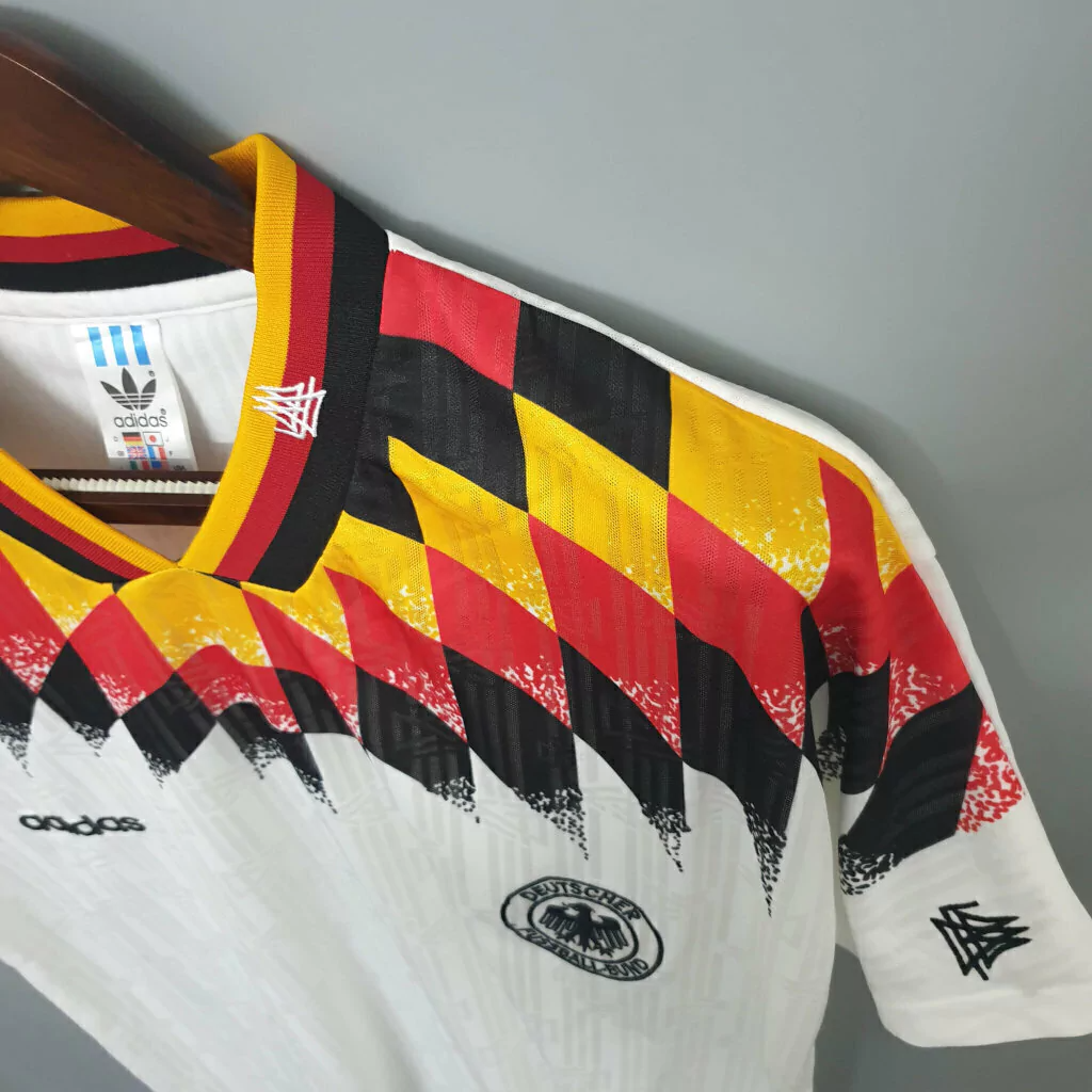 Camisa Alemanha Home 1994 - Retrô Adidas Masculino - Branco