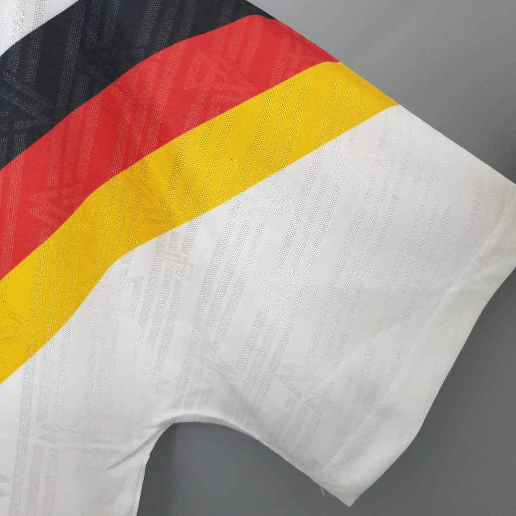 Camisa Alemanha Home 1990 - Retrô Adidas Masculino - Branco