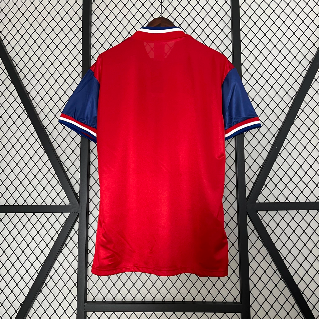 Camisa Bayern de Munique Home 1993/95 - Retrô Adidas Masculino - Vermelho e Azul