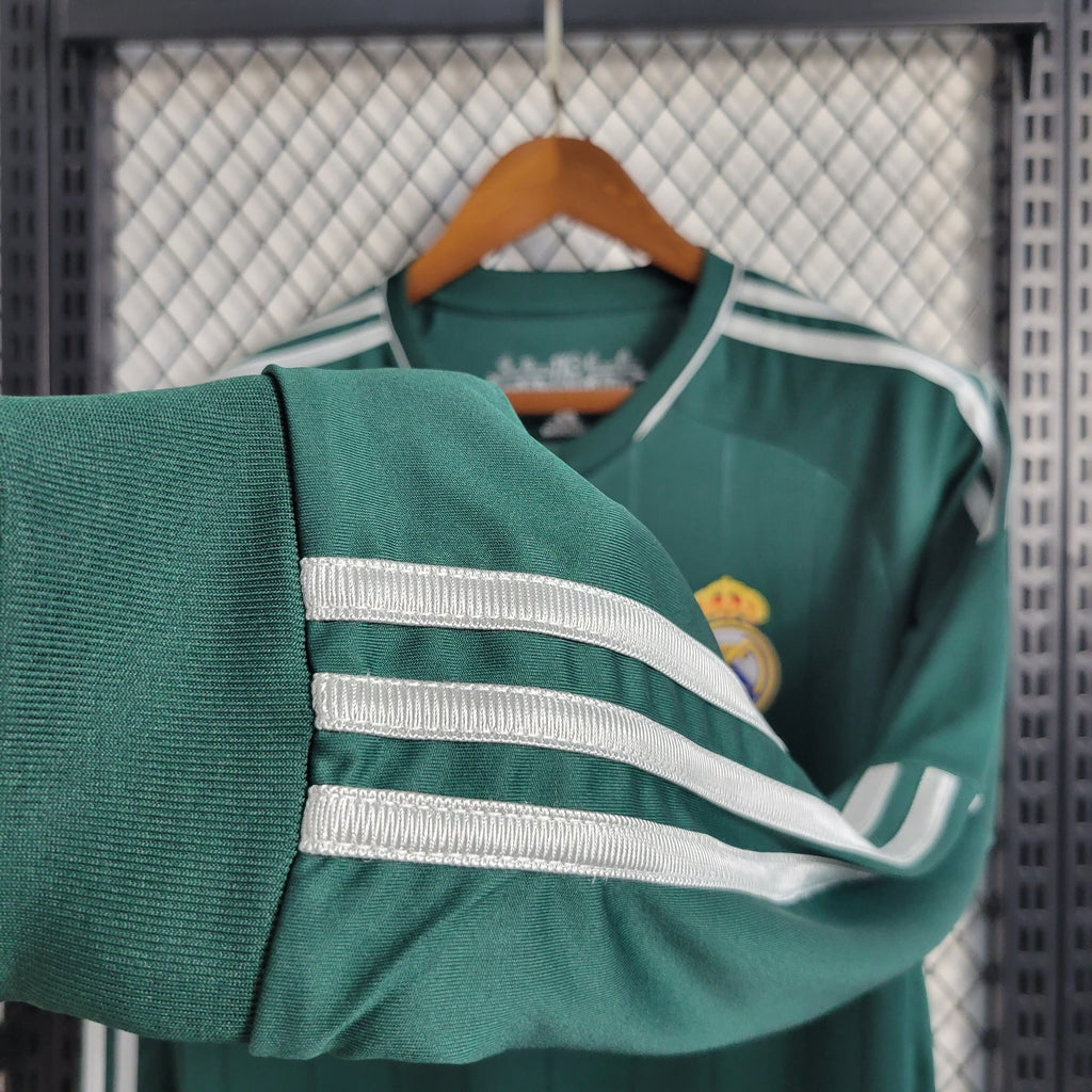 Camisa Real Madrid Thrid 2012/13 Manga Longa - Retrô Adidas Masculina - Verde