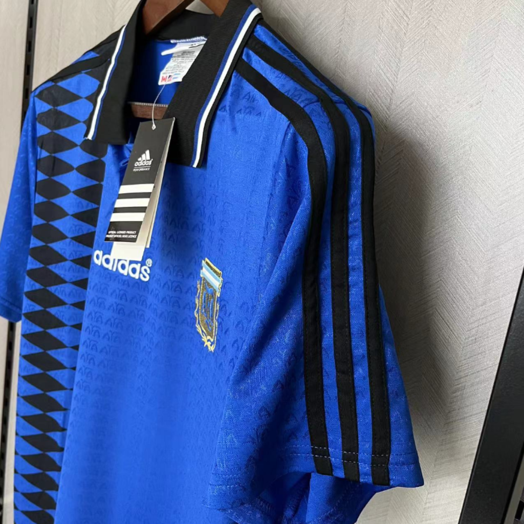 Camisa Argentina Away 1994 - Retrô Adidas Masculino - Azul