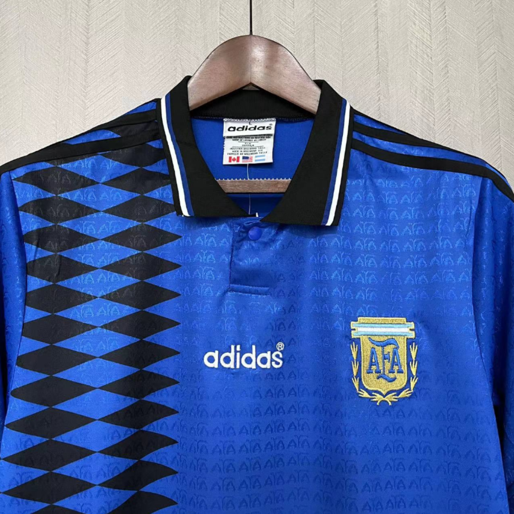 Camisa Argentina Away 1994 - Retrô Adidas Masculino - Azul