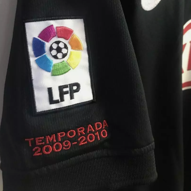 Camisa Atlético de Madrid Away 2009/10 - Retrô Nike Masculino - Preto