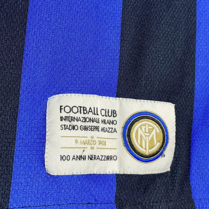 Camisa Inter de Milão Home 2007/08 - Retrô Nike Masculino - Preto e Azul