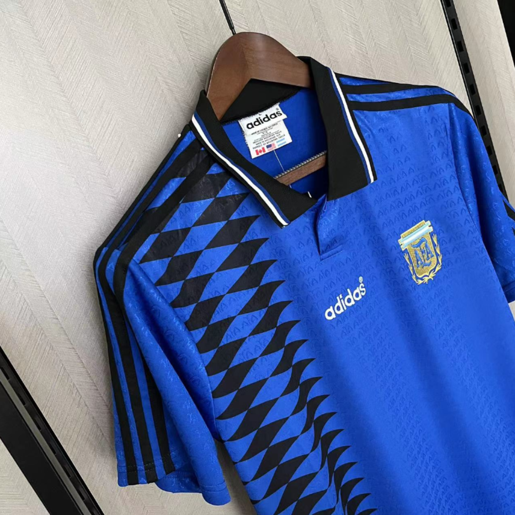Camisa Argentina Away 1994 - Retrô Adidas Masculino - Azul