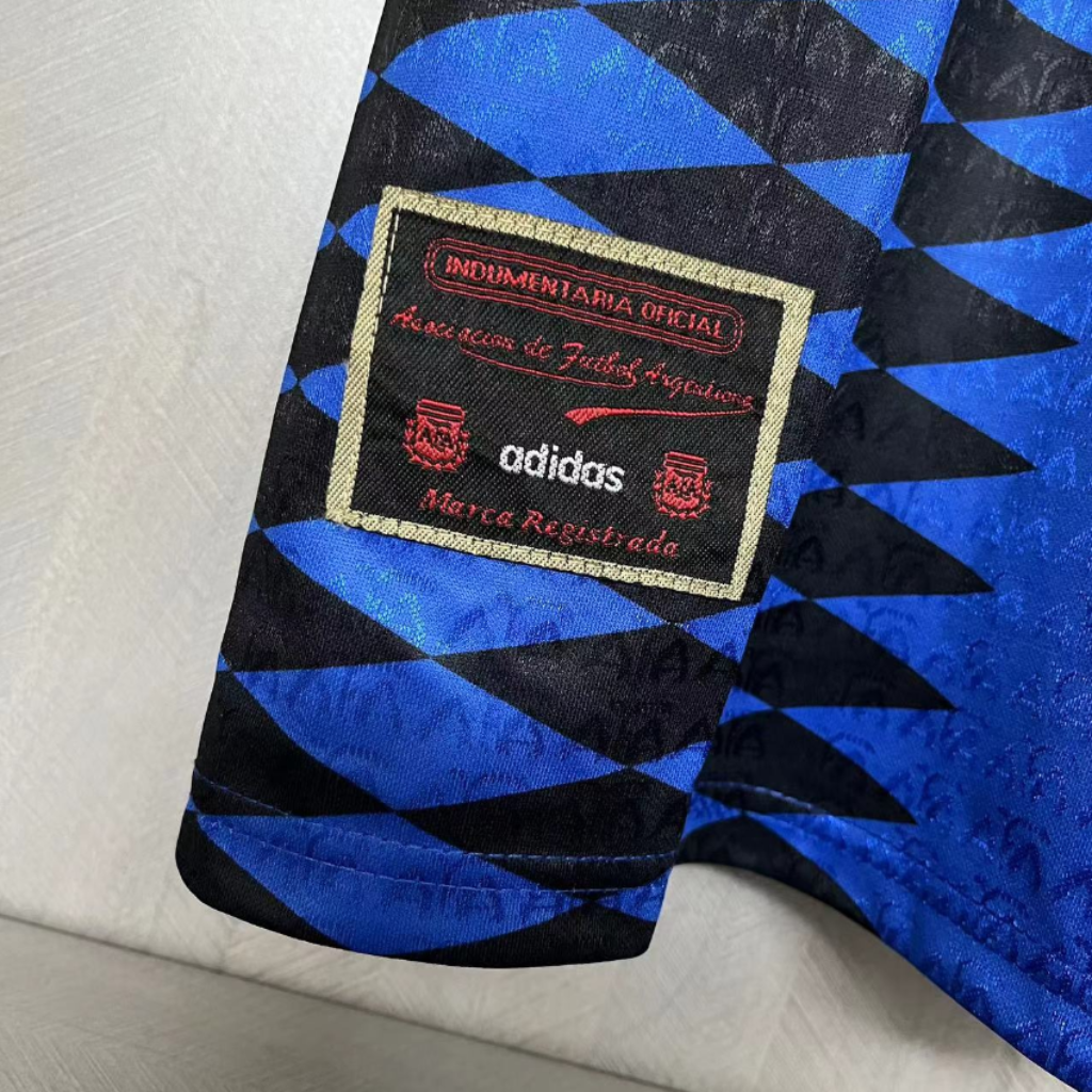 Camisa Argentina Away 1994 - Retrô Adidas Masculino - Azul