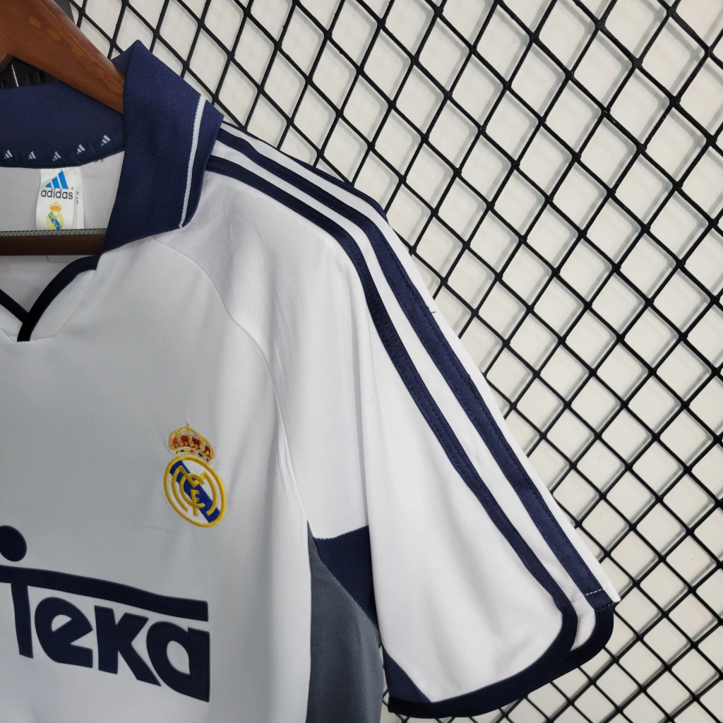 Camisa Real Madrid Home 2000/01 - Retrô Adidas Masculina - Branca
