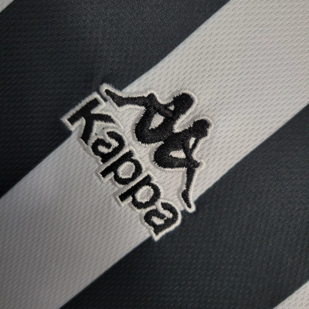 Camisa Juventus Home 1996/97 - Retrô Kappa Masculino - Preto e Branco