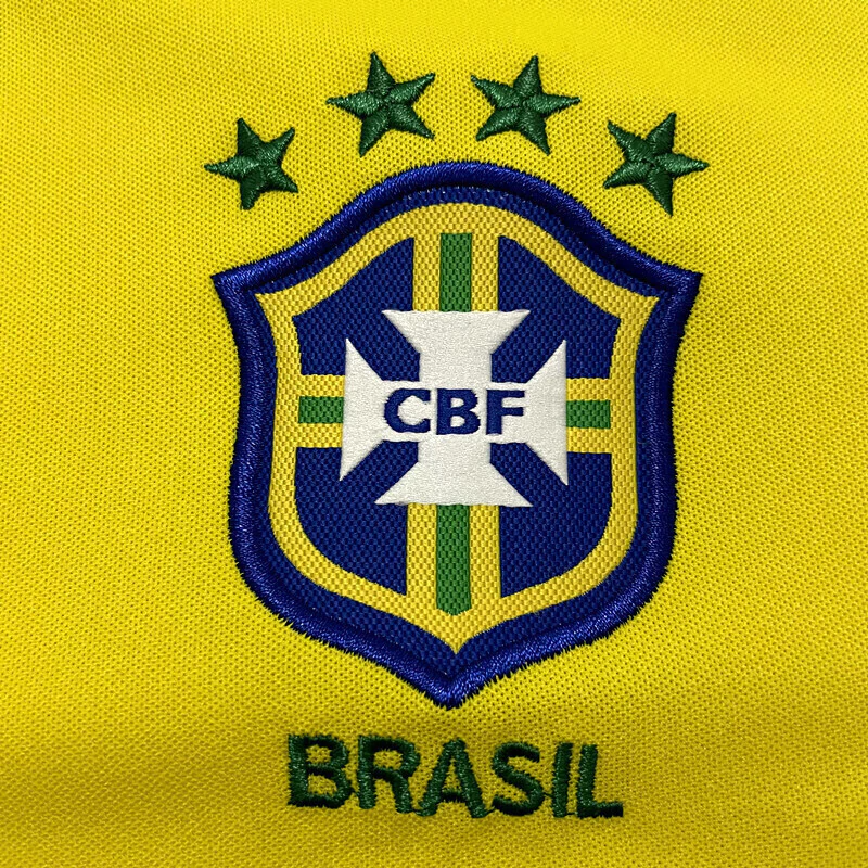Camisa Brasil Home 2002 - Retrô Nike Masculino - Amarelo