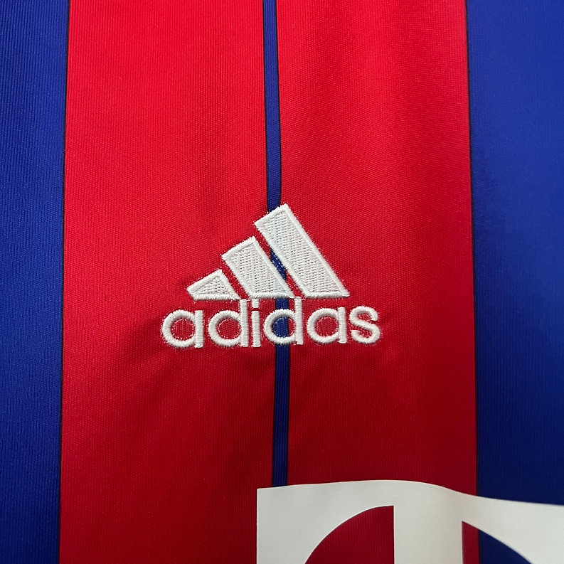 Camisa Bayern de Munique Home 2014/15 - Retrô Adidas Masculino - Vermelha e Azul
