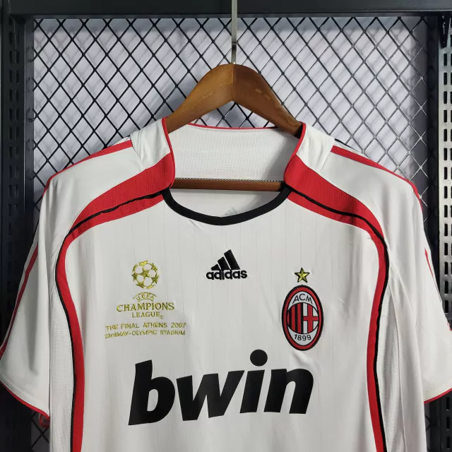 Camisa AC Milan Away 2006/07 - Retrô Adidas Masculino - Branco