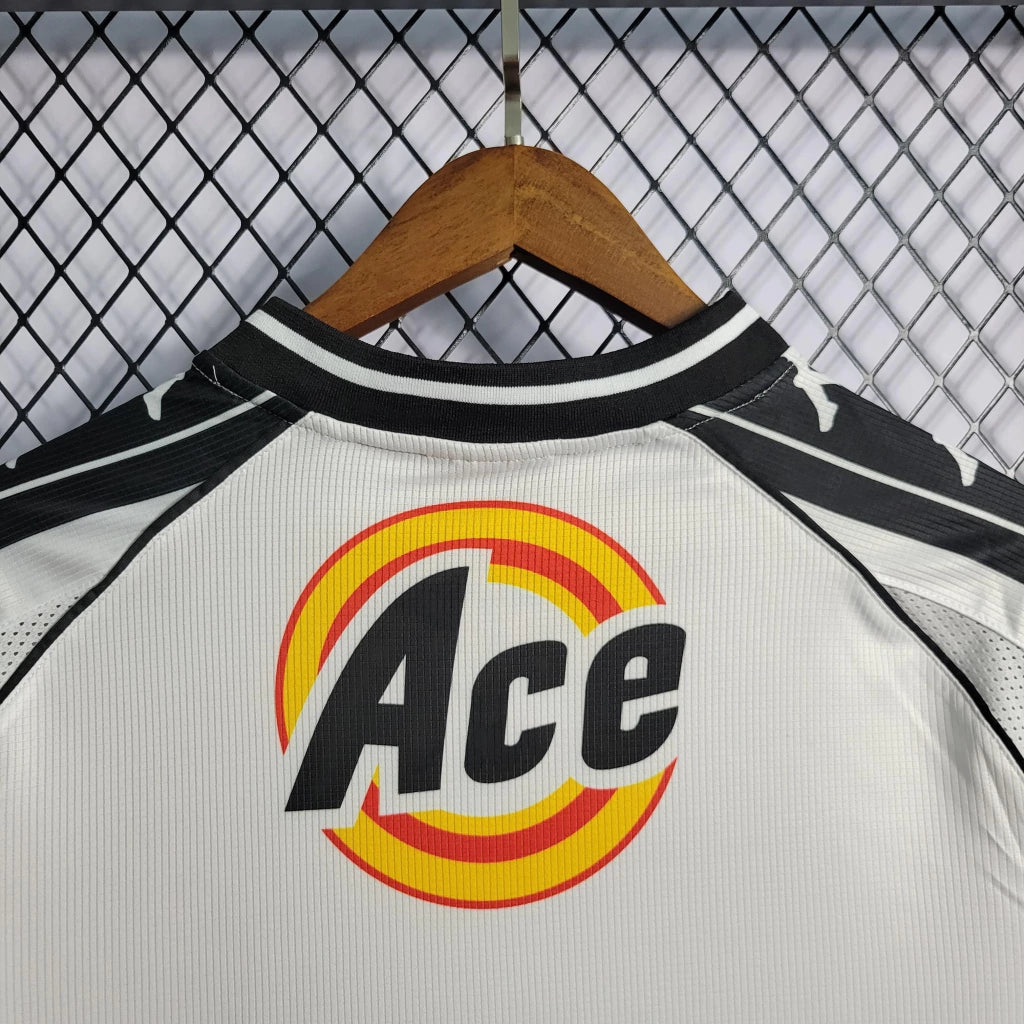 Camisa Vasco Home 1999/00 - Retrô Kappa Masculino - Branco e Preto