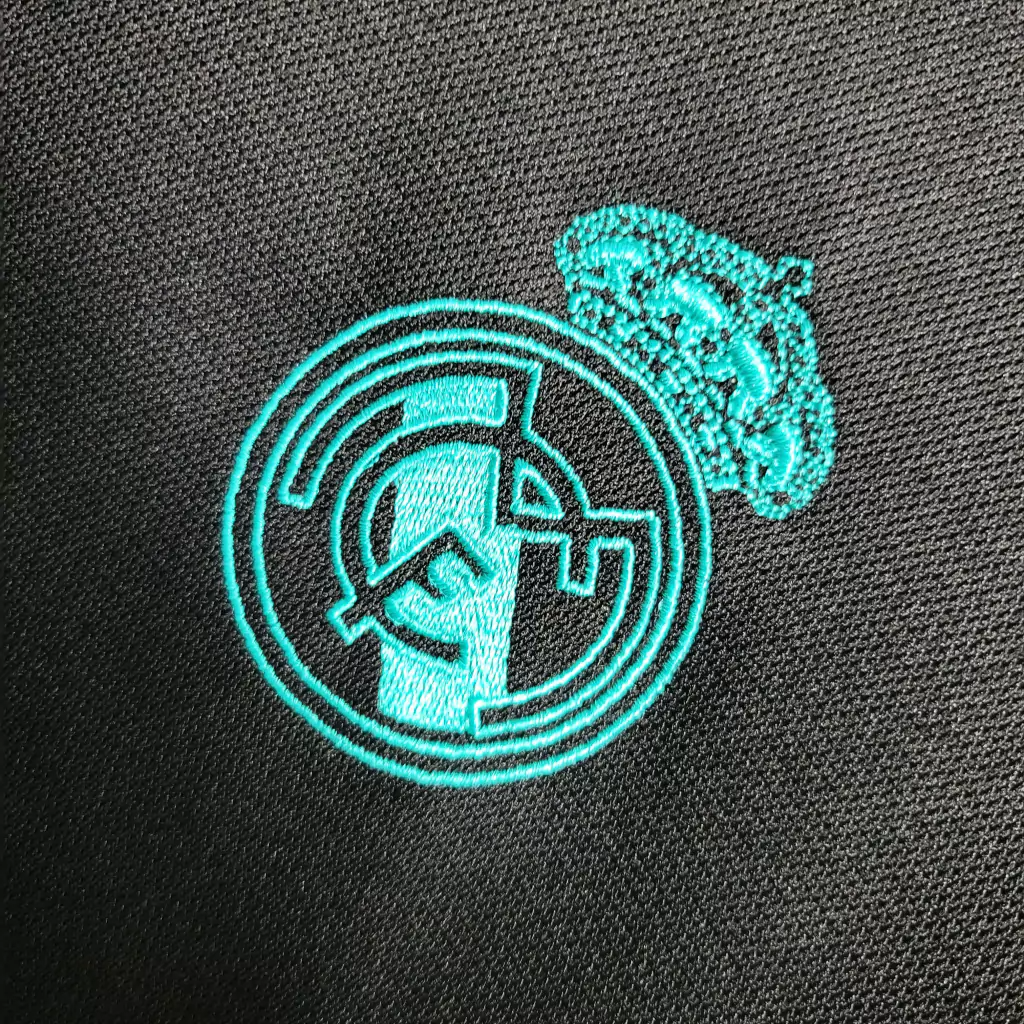 Camisa Real Madrid Away 2017/18 Manga Longa - Retrô Adidas Masculina - Preta