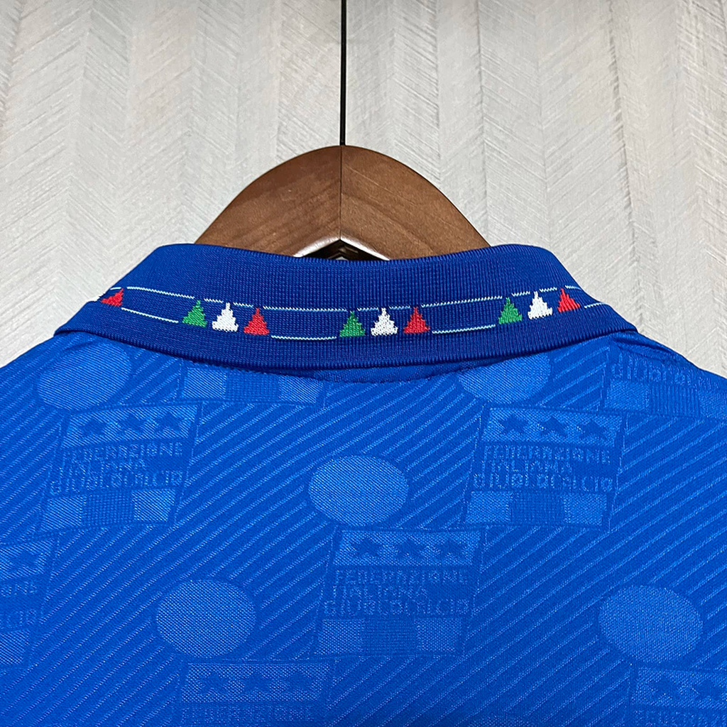 Camisa Itália Home 1994 - Retrô Diadora Masculino - Azul