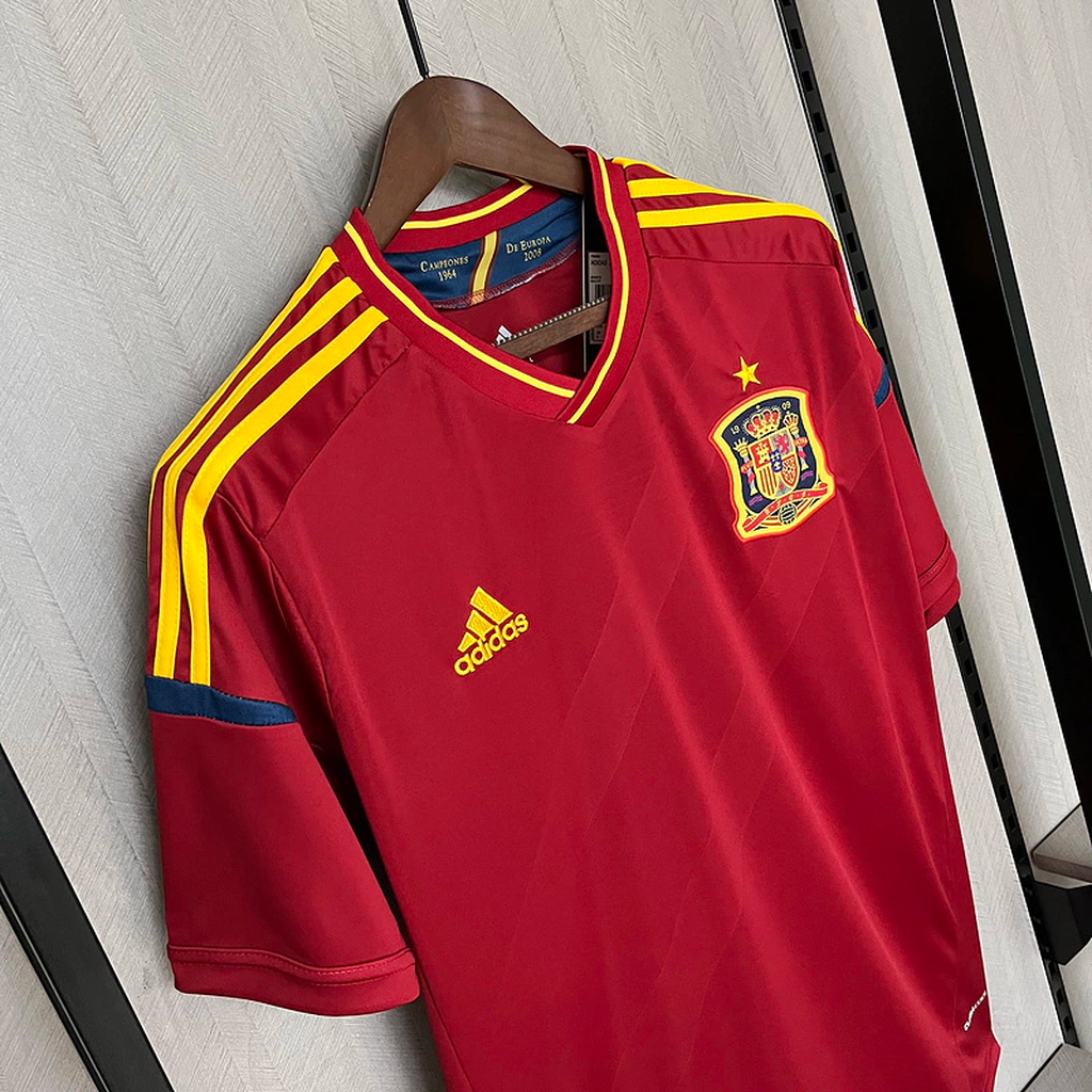 Camisa Espanha Home 2012 - Retrô Adidas Masculino - Vermelho