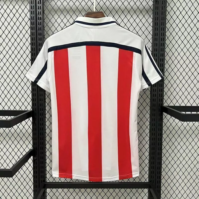 Camisa Bayern de Munique Away 2000/01 - Retrô Adidas Masculino - Branco e Vermelho