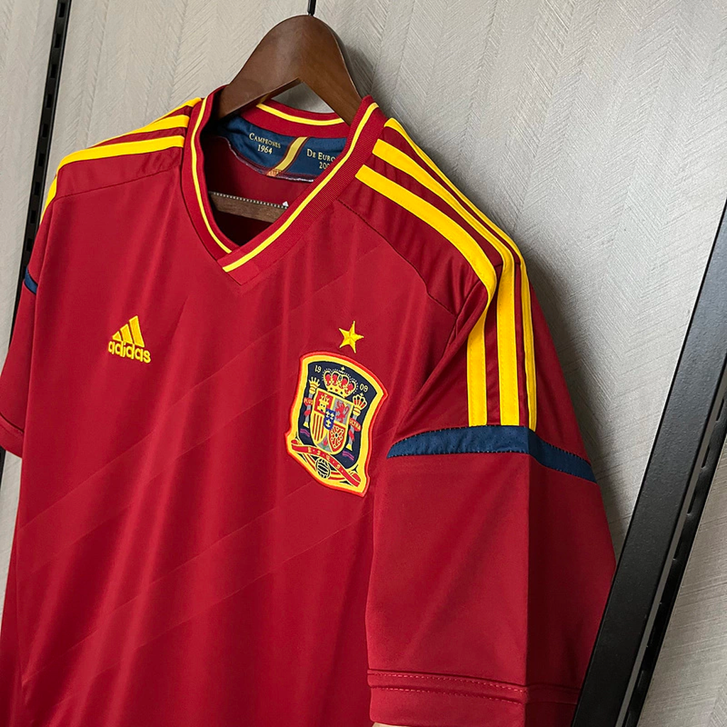 Camisa Espanha Home 2012 - Retrô Adidas Masculino - Vermelho