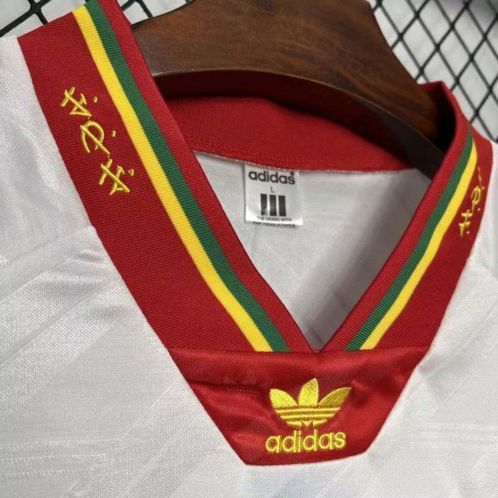Camisa Portugal Away 1992 - Retrô Adidas Masculino - Branco