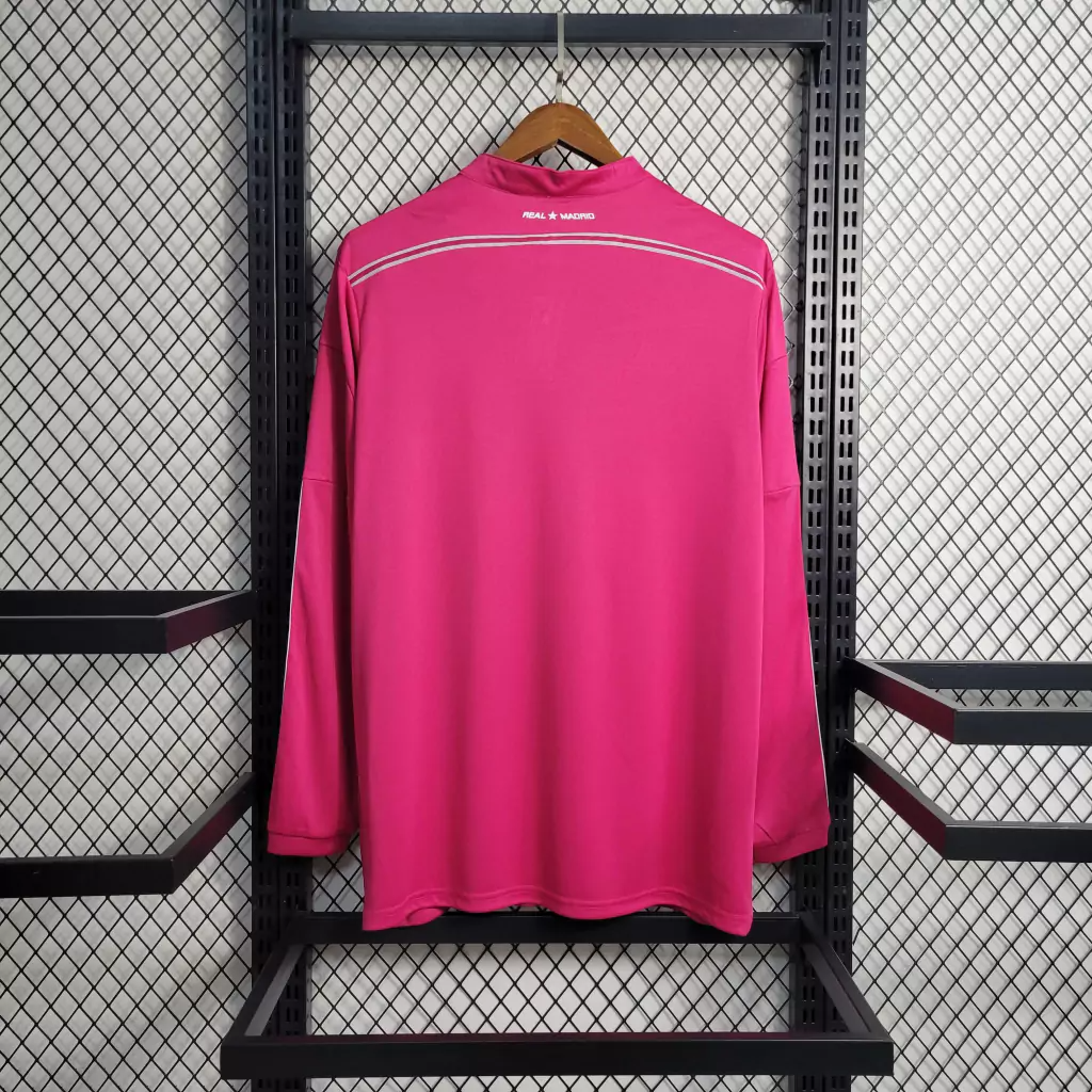 Camisa Real Madrid Away 2014/15 Manga Longa - Retrô Adidas Masculina - Rosa