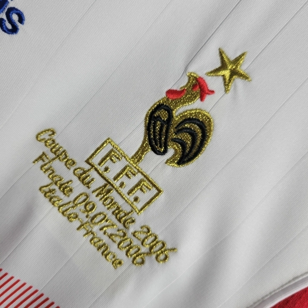 Camisa França Away 2006 - Retrô Adidas Masculino - Branco