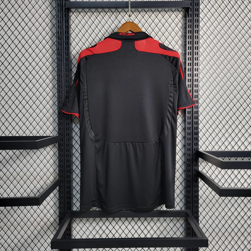 Camisa AC Milan Third 2007/08 - Retrô Adidas Masculino - Preto