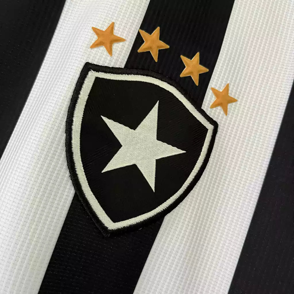 Camisa Botafogo Home 1999/00 - Retrô Topper Masculino - Preto e Branco