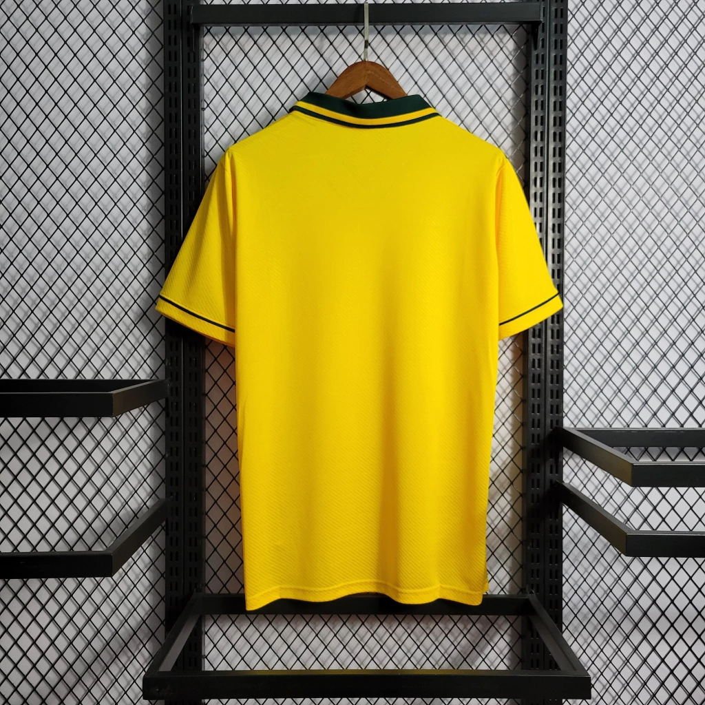 Camisa Brasil Home 1994 - Retrô Umbro Masculino - Amarelo