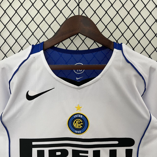 Camisa Inter de Milão Away 2004/05 - Retrô Nike Masculino - Branco