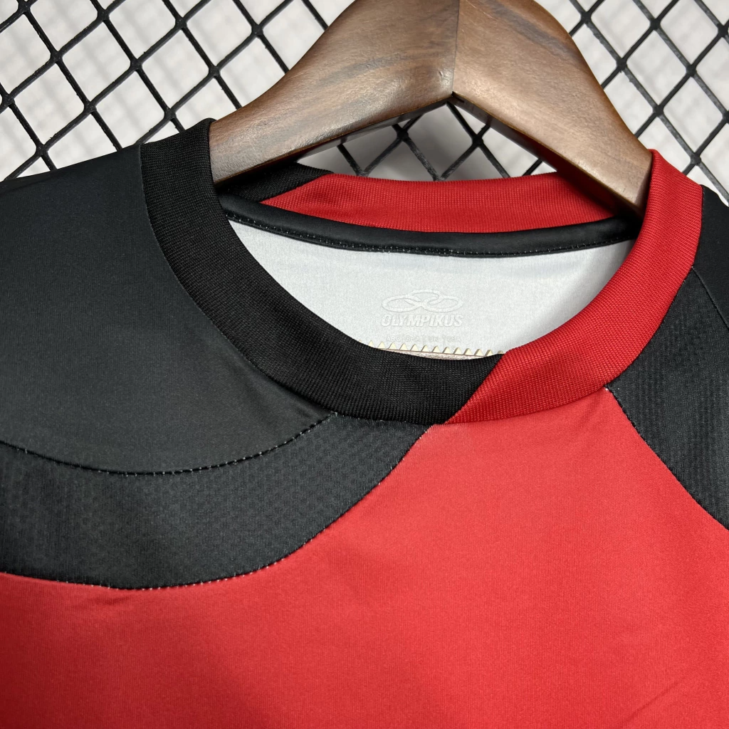 Camisa Flamengo Home 2009/10 - Retrô Olympikus Masculino - Preto e Vermelho