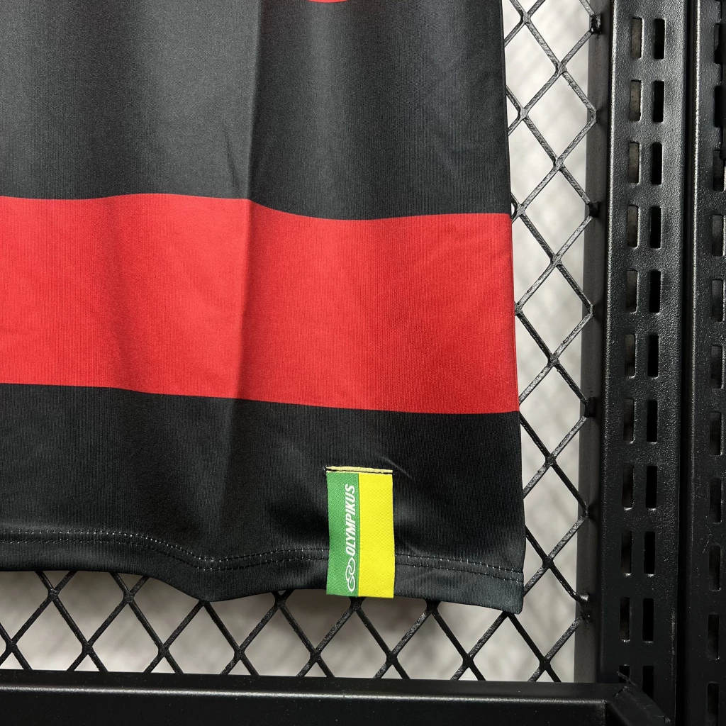 Camisa Flamengo Home 2009/10 - Retrô Olympikus Masculino - Preto e Vermelho