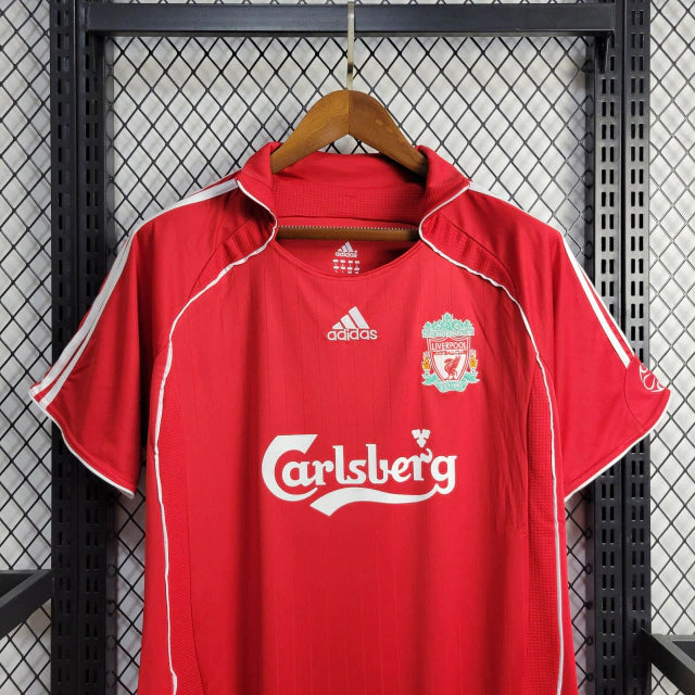 Camisa Liverpool Home 2006/07 - Retrô Adidas Masculino - Vermelho